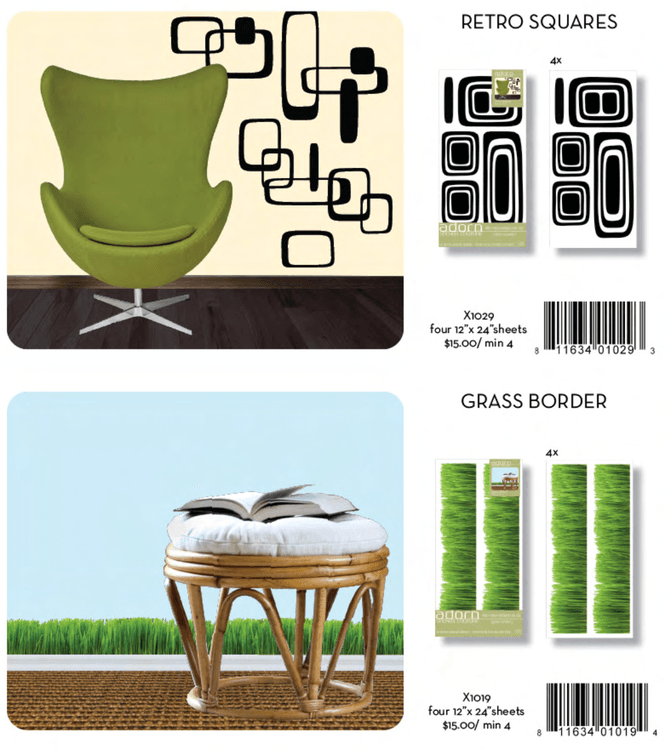 Wall sticker catalog artwork